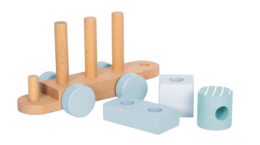 Weitere Ansicht: Holzzug blau