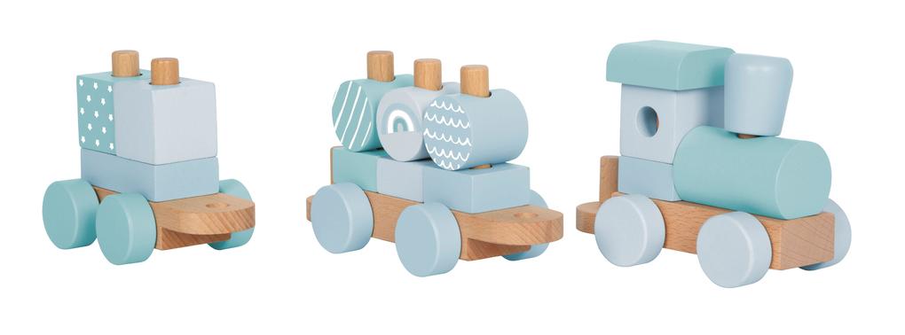 Weitere Ansicht: Holzzug blau