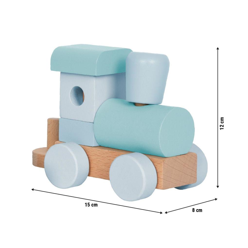 Weitere Ansicht: Holzzug blau