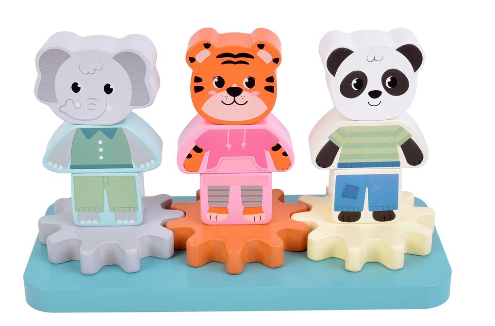 Weitere Ansicht: Stapelspiel mit Zahnrad "Jungle Friends"