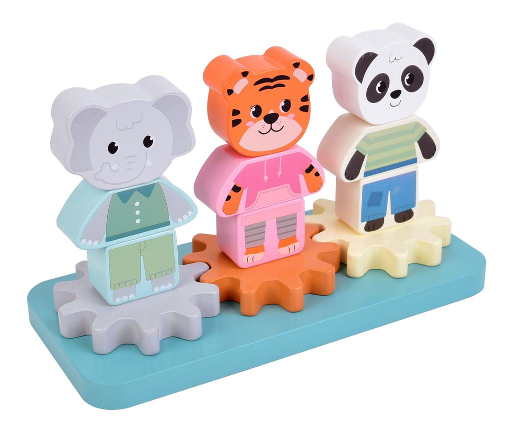 Weitere Ansicht: Stapelspiel mit Zahnrad "Jungle Friends"
