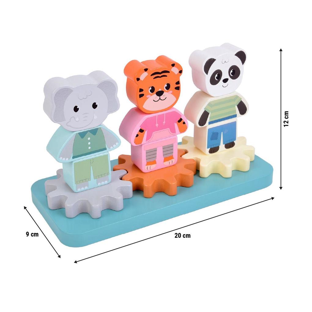 Weitere Ansicht: Stapelspiel mit Zahnrad "Jungle Friends"