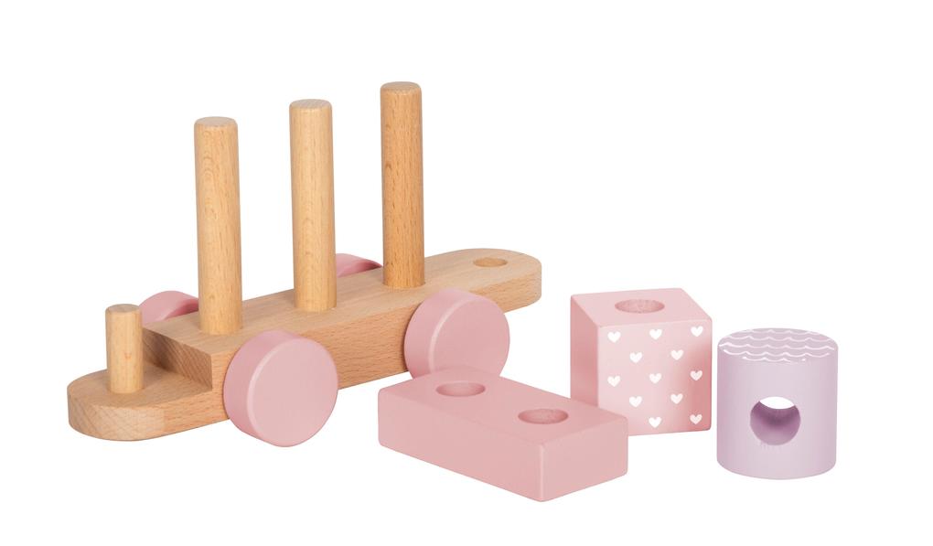 Weitere Ansicht: Holzzug rosa