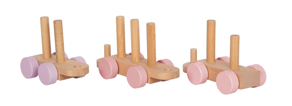 Weitere Ansicht: Holzzug rosa