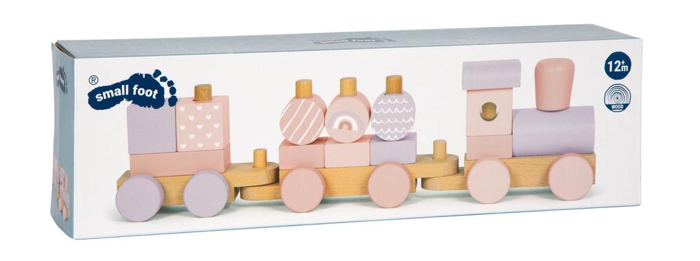 Weitere Ansicht: Holzzug rosa