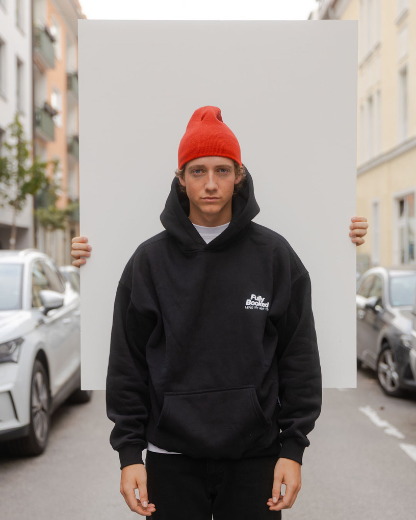 Weitere Ansicht: Fully Booked, Hoodie Schwarz, Größe S