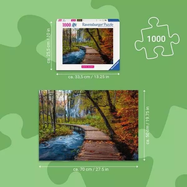 Weitere Ansicht: Erwachsenenpuzzle 1000 Teile - Herbstlicher Waldweg