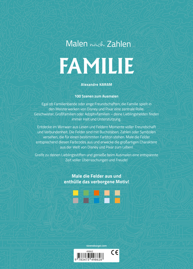 Weitere Ansicht: Disney Malen nach Zahlen - Familie