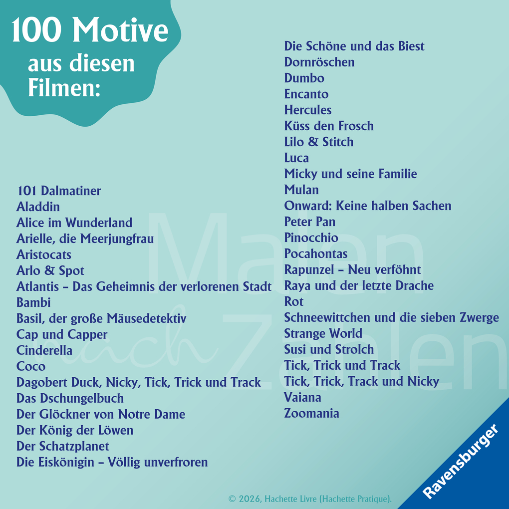 Weitere Ansicht: Disney Malen nach Zahlen - Familie