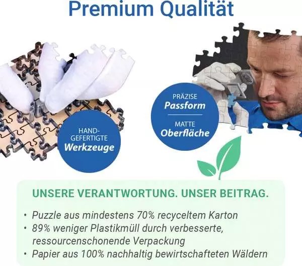 Weitere Ansicht: Erwachsenenpuzzle 3000 Teile - Marokko in Blau