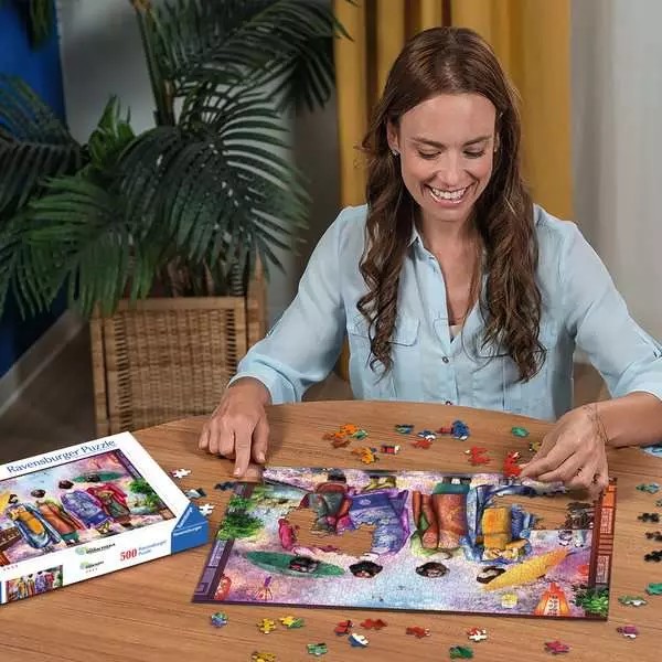 Weitere Ansicht: Erwachsenenpuzzle 500 Teile - Kirschblütenspaziergang