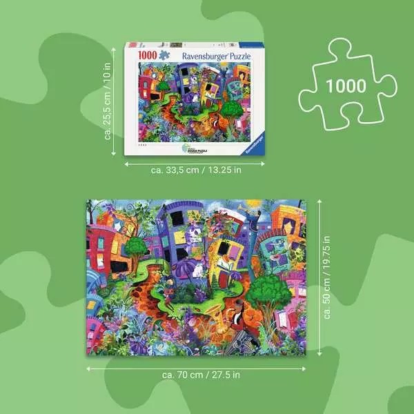 Weitere Ansicht: Erwachsenenpuzzle 1000 Teile - Marienkäferweg