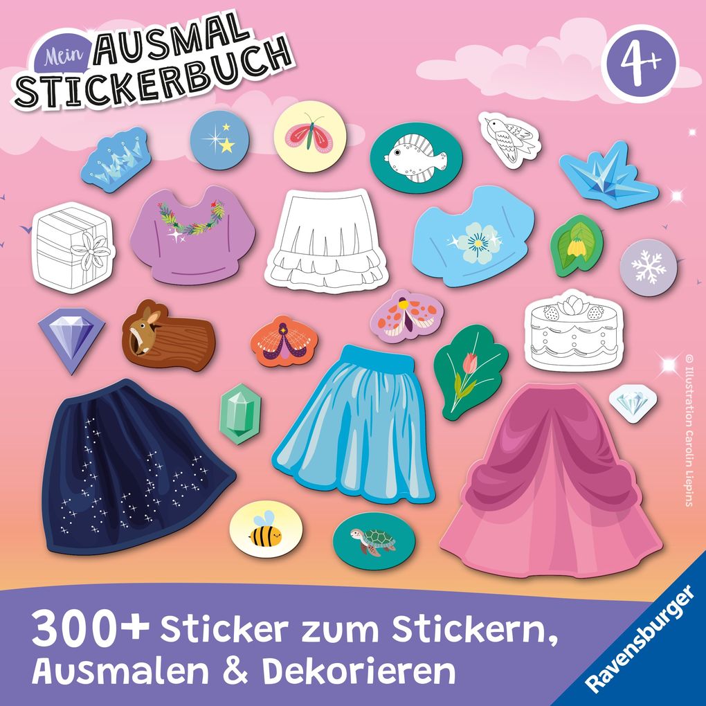 Weitere Ansicht: Mein Ausmalstickerbuch - Elfen und Einhörner