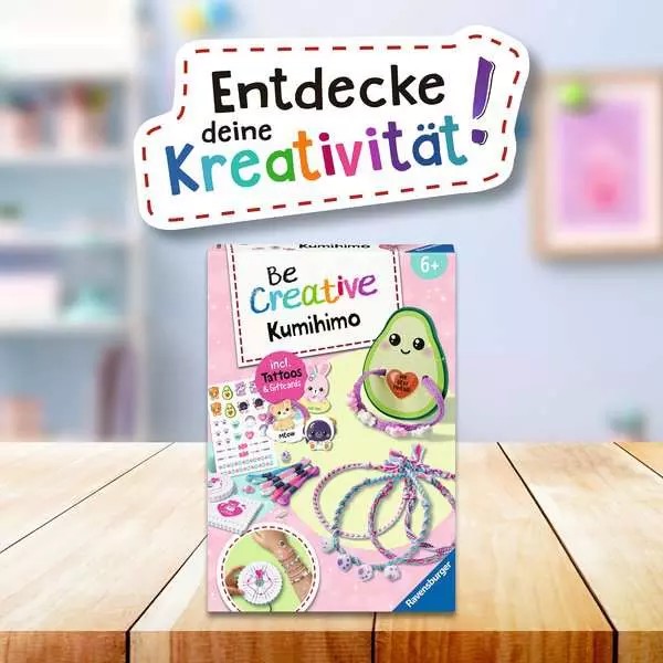 Weitere Ansicht: BeCreative Midi - Freundschaftsbändchen Kumihimo & Tattoos Kawaii