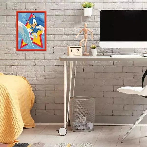 Weitere Ansicht: CreArt, Malen nach Zahlen Kinder Sonic the Hedgehog - Rasender Sonic