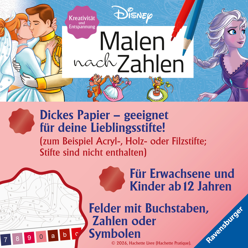 Weitere Ansicht: Disney Malen nach Zahlen - Prinzessinnen