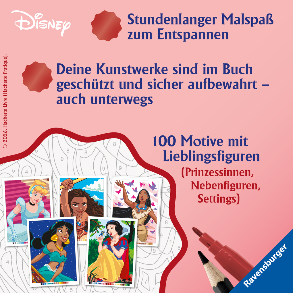 Weitere Ansicht: Disney Malen nach Zahlen - Prinzessinnen
