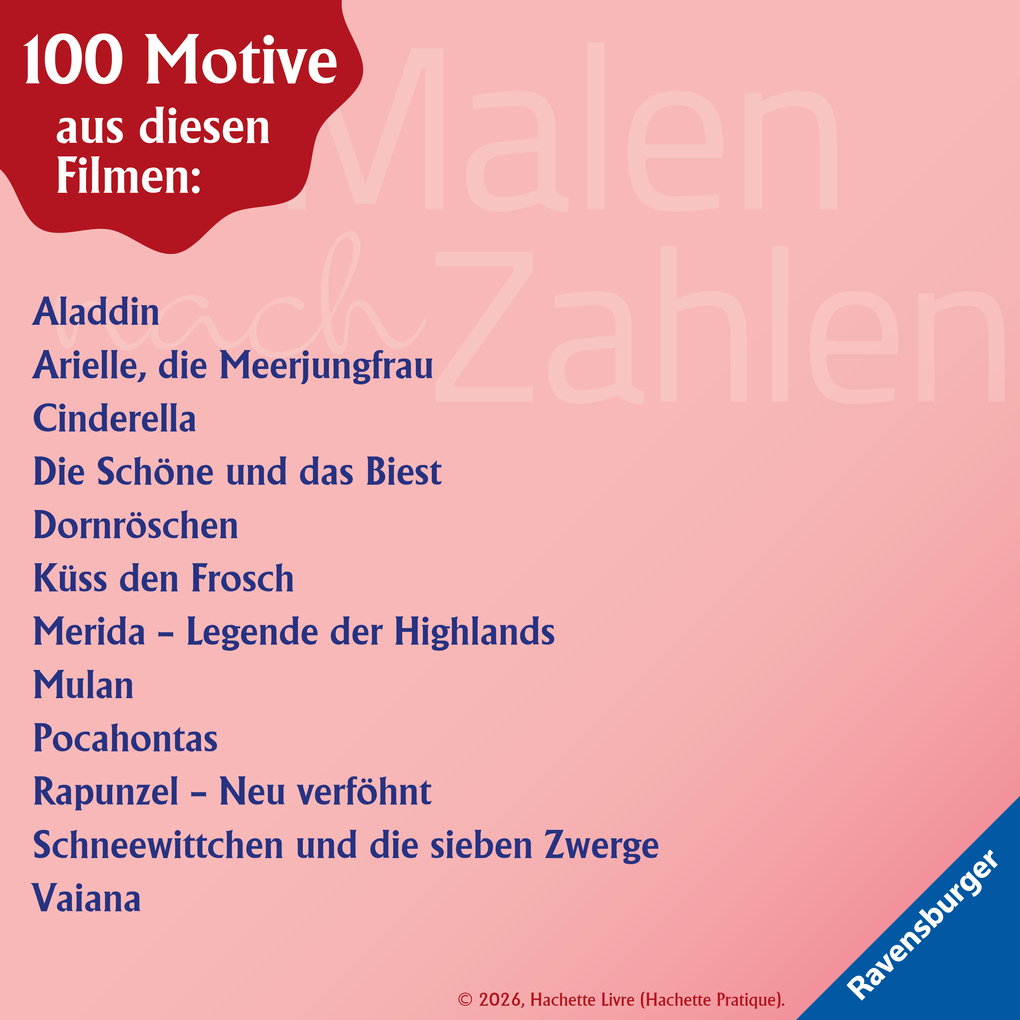 Weitere Ansicht: Disney Malen nach Zahlen - Prinzessinnen