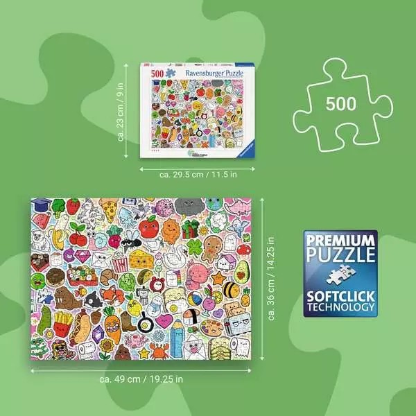 Weitere Ansicht: Erwachsenenpuzzle 500 Teile - Niedliches Kawaii Chaos
