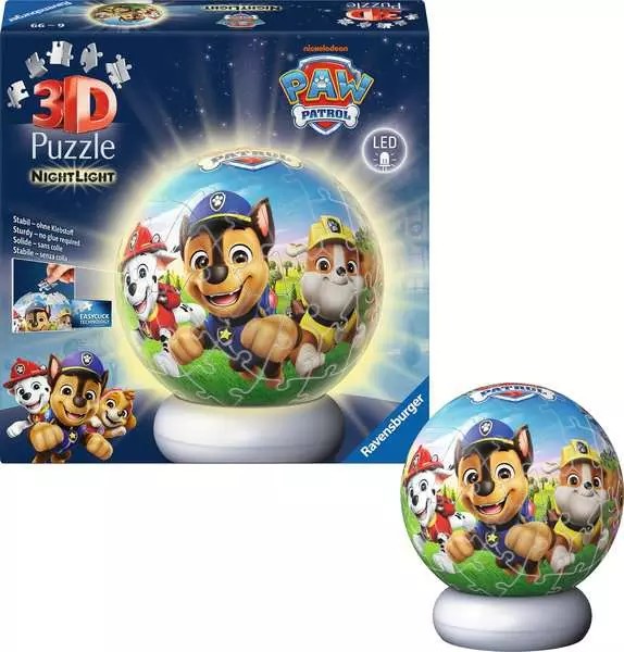 Weitere Ansicht: 3D Puzzle-Ball Nachtlicht Paw Patrol