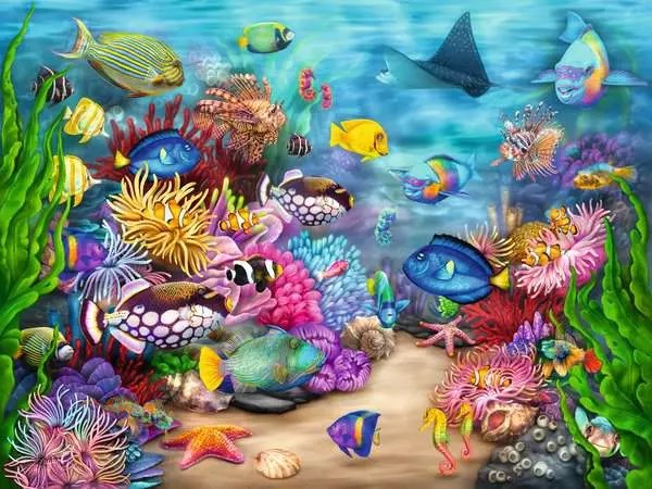 Weitere Ansicht: Erwachsenenpuzzle 750 Large Pieces - Tropisches Riffleben