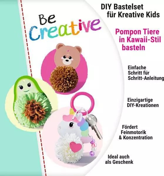 Weitere Ansicht: BeCreative Midi - Pompons Kawaii