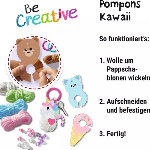 Weitere Ansicht: BeCreative Midi - Pompons Kawaii