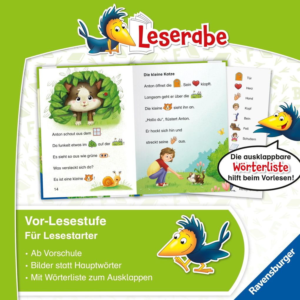 Weitere Ansicht: Leserabe Vor-Lesestufe - Eine kleine Katze für Anton | Katharina E. Volk