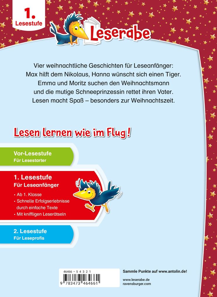 Weitere Ansicht: Leserabe Sonderausgaben - Die schönsten Erstlesegeschichten Weihnachten | Judith Allert, Doris Arend, Ingrid Uebe, Maja von Vogel