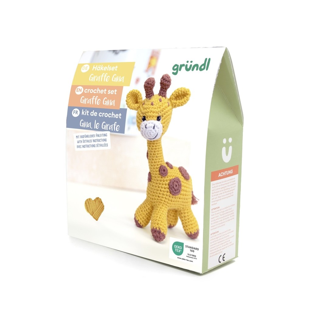 Produktbild: gründl Häkeltier Giraffe Gina, Nähset, Häkelset
