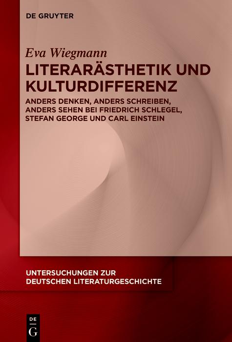Produktbild: Literarästhetik und Kulturdifferenz | Eva Wiegmann
