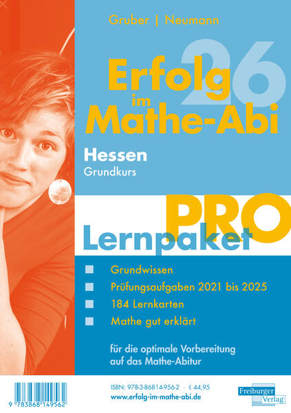 Produktbild: Erfolg im Mathe-Abi 2026 Hessen Lernpaket 'Pro' Grundkurs | Helmut Gruber, Robert Neumann