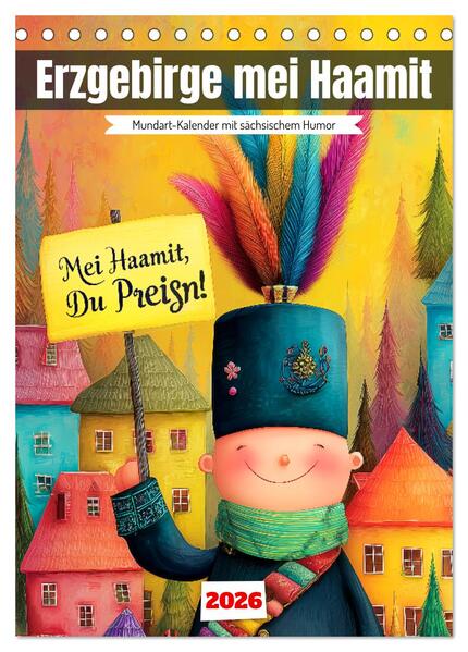 Produktbild: Erzgebirge mei Haamit - Mundart-Kalender mit sächsischem Humor (Tischkalender 2026 DIN A5 hoch), CALVENDO Monatskalender | MB Fotografie, Calvendo