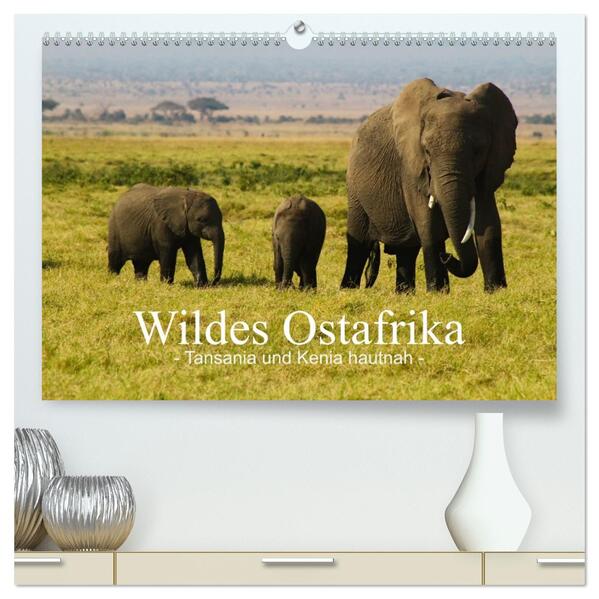 Produktbild: Wildes Ostafrika - Tansania und Kenia hautnah (hochwertiger Premium Wandkalender 2026 DIN A2 quer), | Sarah W. Fotografie, Calvendo