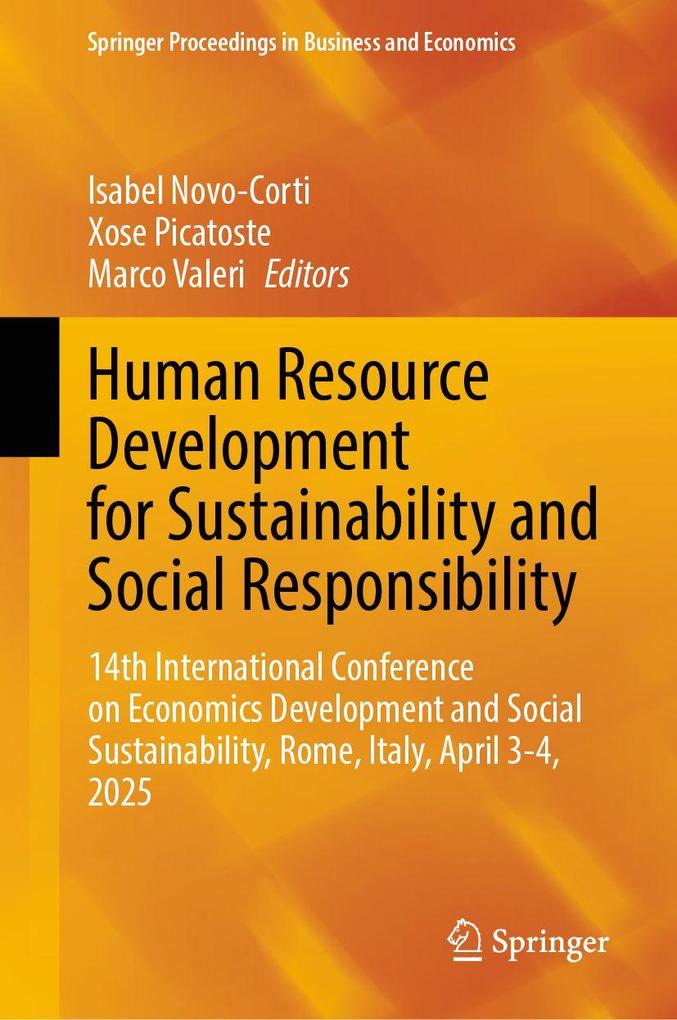 Produktbild: Human Resource Development for Sustainability and Social Responsibility