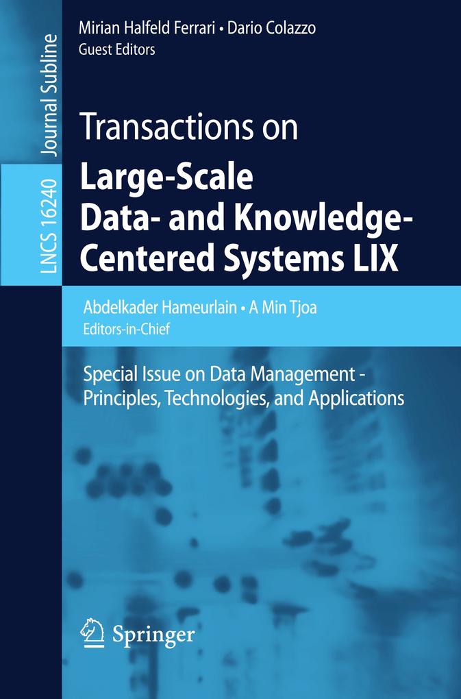 Produktbild: Transactions on Large-Scale Data- and Knowledge-Centered Systems LIX