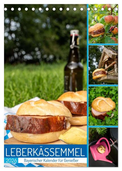 Produktbild: Leberkässemmel - Bayerischer Kalender für Genießer (Tischkalender 2026 DIN A5 hoch), CALVENDO Monatskalender | MB Fotografie, Calvendo