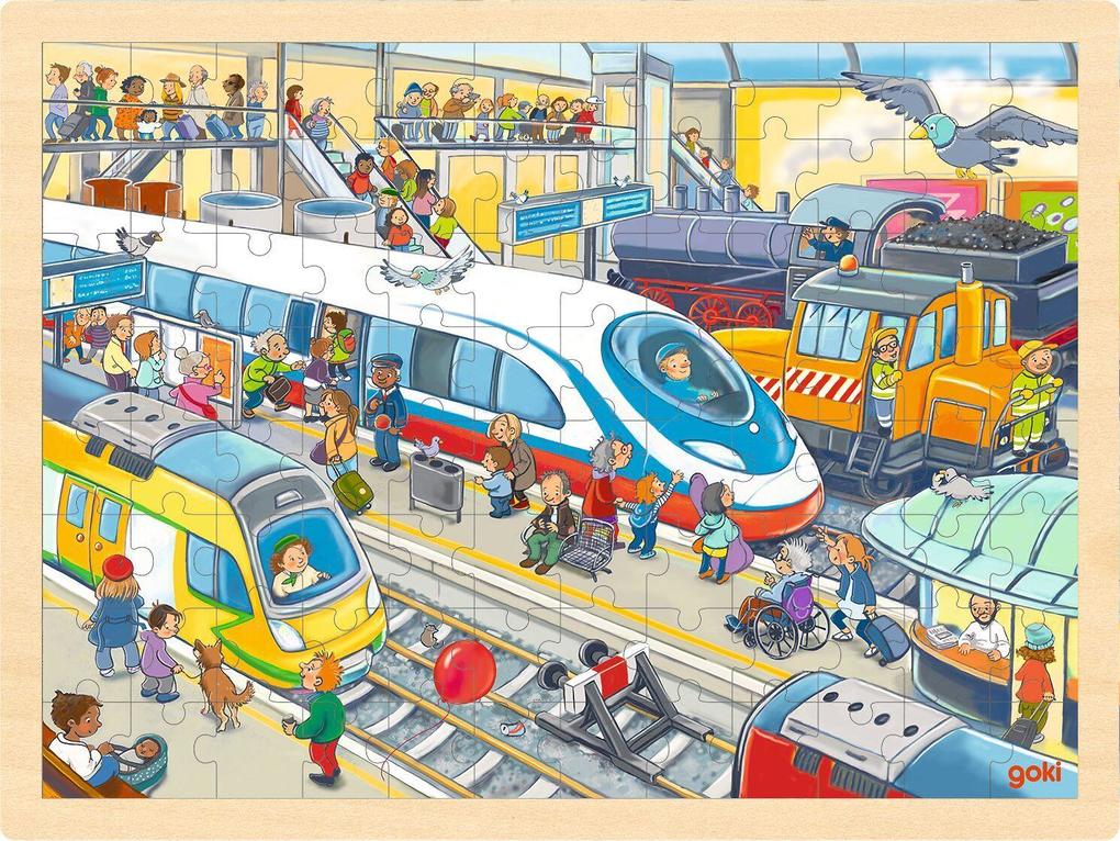 Produktbild: Einlegepuzzle Bahnhof