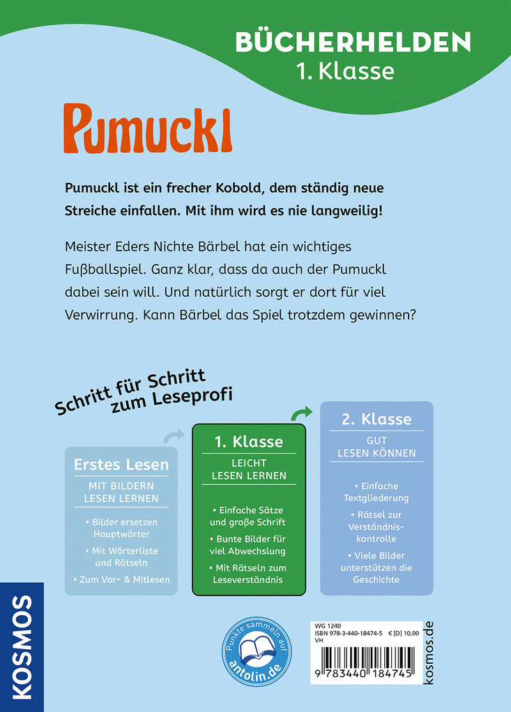 Weitere Ansicht: Pumuckl, Bücherhelden 1. Klasse, Pumuckl spielt Fußball | Ellis Kaut, Uli Leistenschneider