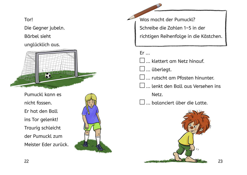 Weitere Ansicht: Pumuckl, Bücherhelden 1. Klasse, Pumuckl spielt Fußball | Ellis Kaut, Uli Leistenschneider