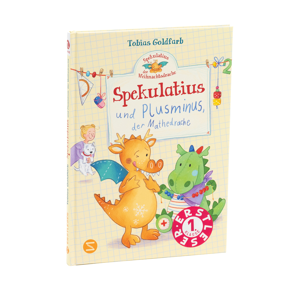Weitere Ansicht: Spekulatius, der Weihnachtsdrache. Spekulatius und Plusminus, der Mathedrache | Tobias Goldfarb