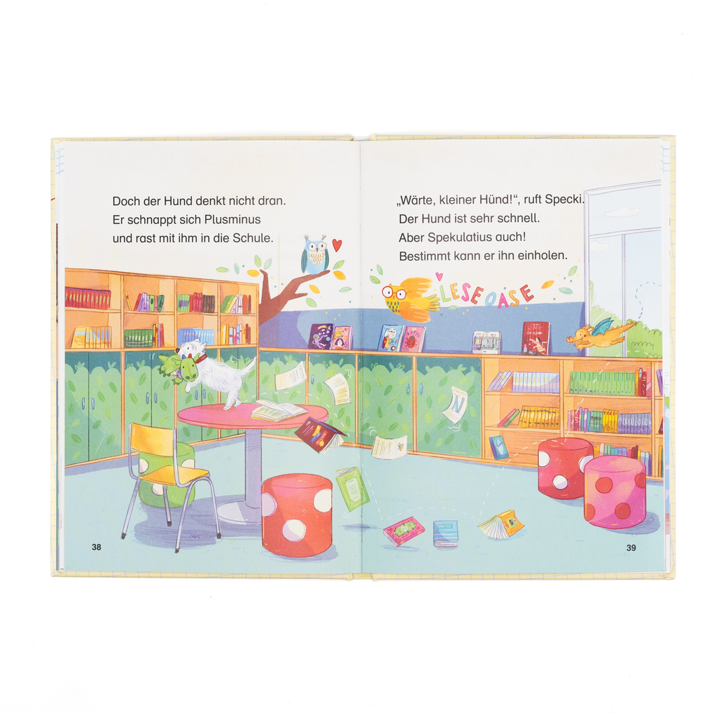 Weitere Ansicht: Spekulatius, der Weihnachtsdrache. Spekulatius und Plusminus, der Mathedrache | Tobias Goldfarb