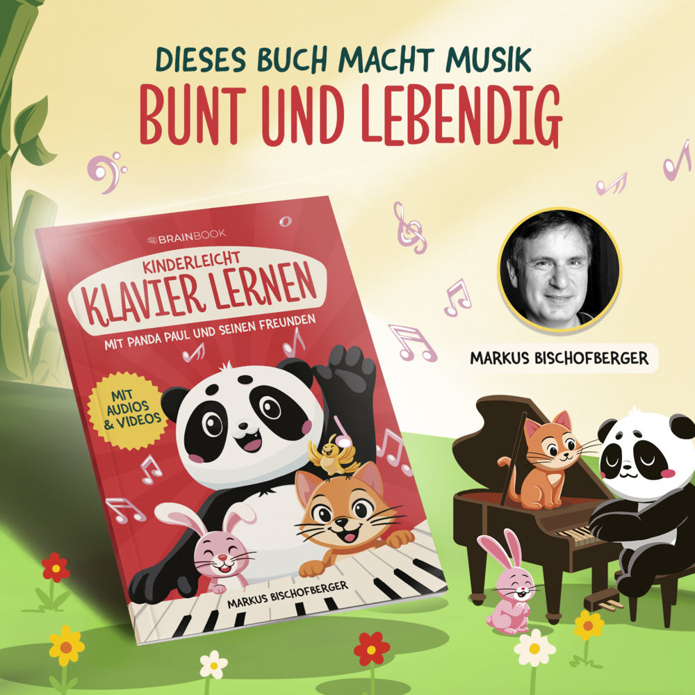 Weitere Ansicht: Kinderleicht Klavier lernen mit Panda Paul und seinen Freunden | Markus Bischofberger