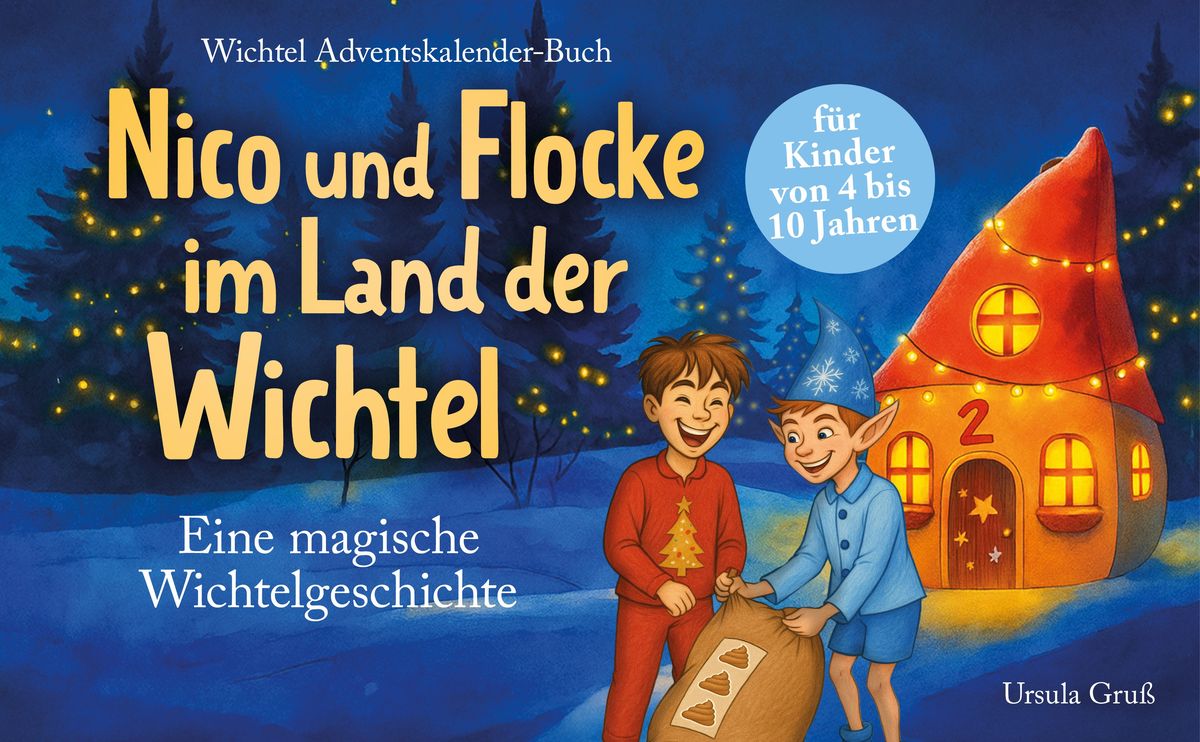 Weitere Ansicht: Wichtel-Adventskalender-Buch | Eine magische Wichtelgeschichte für Kinder von 4 bis 10 Jahren | Nico und Flocke im Land der Wichtel | Zum Vorlesen & Selbstlesen im Advent | Für Erstleser | Ursula Gruß