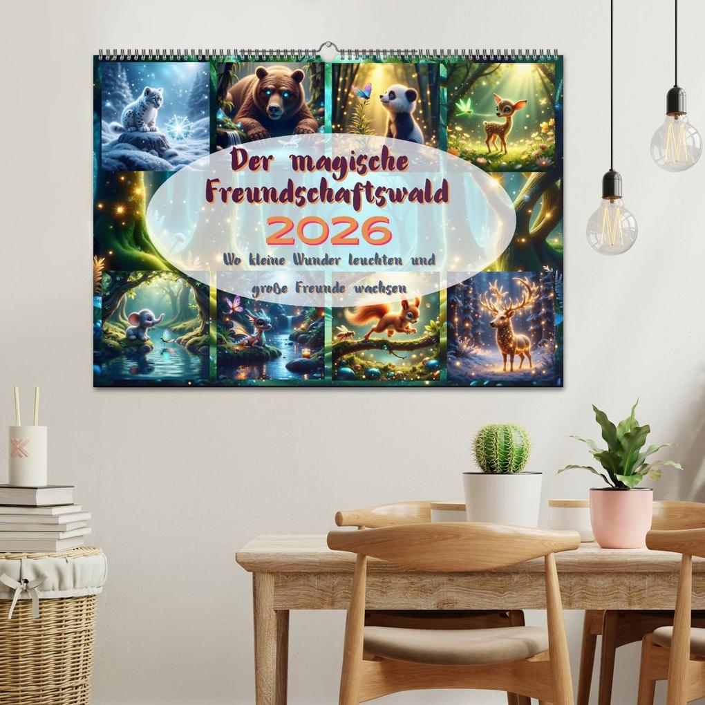 Weitere Ansicht: Der magische Freundschaftswald (Wandkalender 2026 DIN A2 quer), CALVENDO Monatskalender | Liam Blue, Calvendo