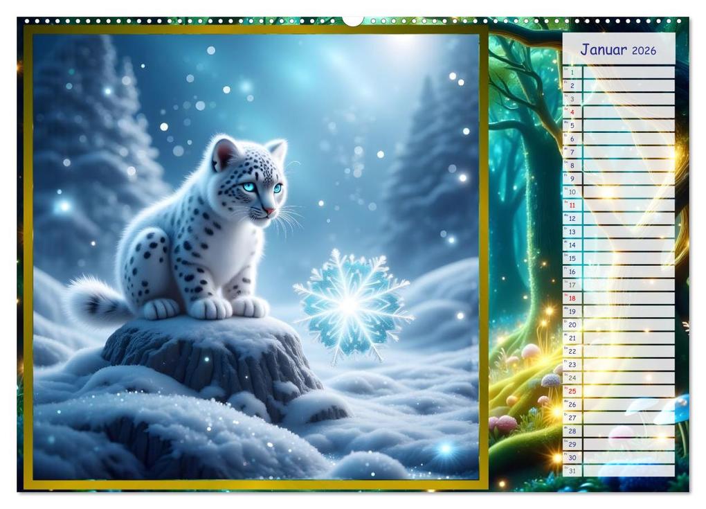 Weitere Ansicht: Der magische Freundschaftswald (Wandkalender 2026 DIN A2 quer), CALVENDO Monatskalender | Liam Blue, Calvendo
