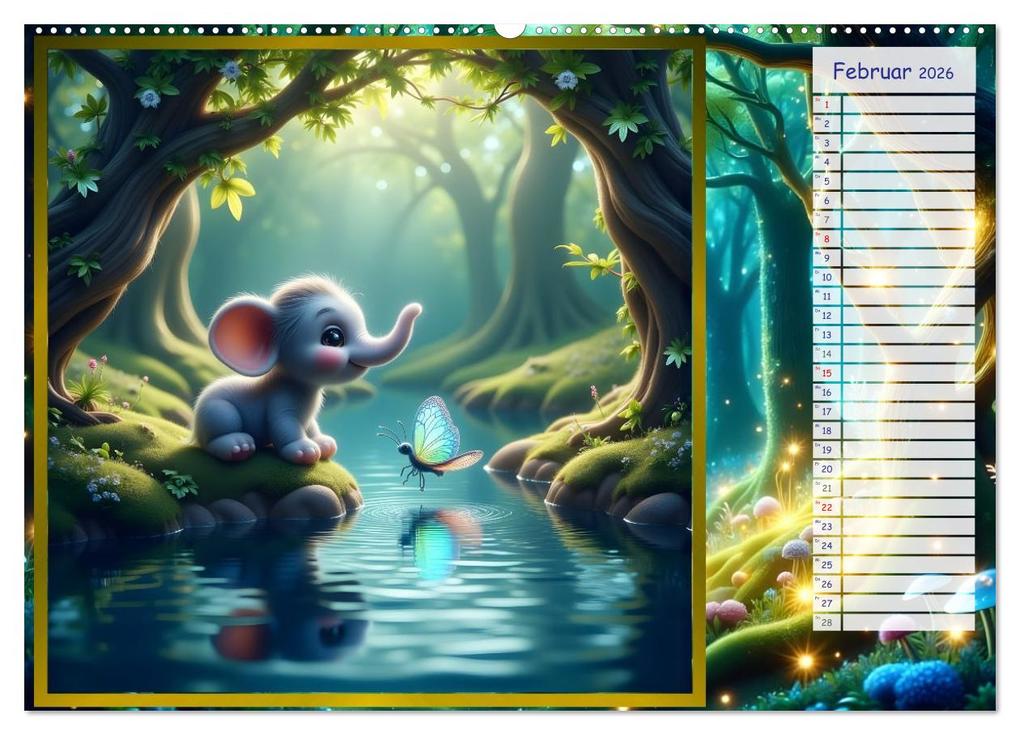 Weitere Ansicht: Der magische Freundschaftswald (Wandkalender 2026 DIN A2 quer), CALVENDO Monatskalender | Liam Blue, Calvendo