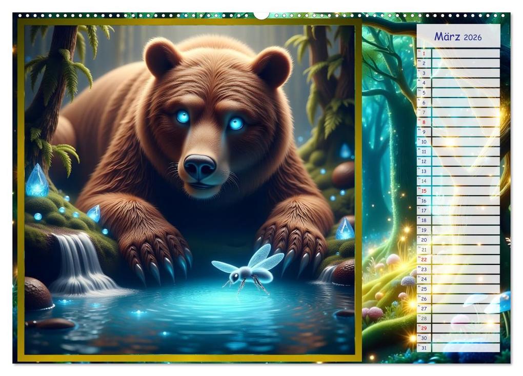 Weitere Ansicht: Der magische Freundschaftswald (Wandkalender 2026 DIN A2 quer), CALVENDO Monatskalender | Liam Blue, Calvendo