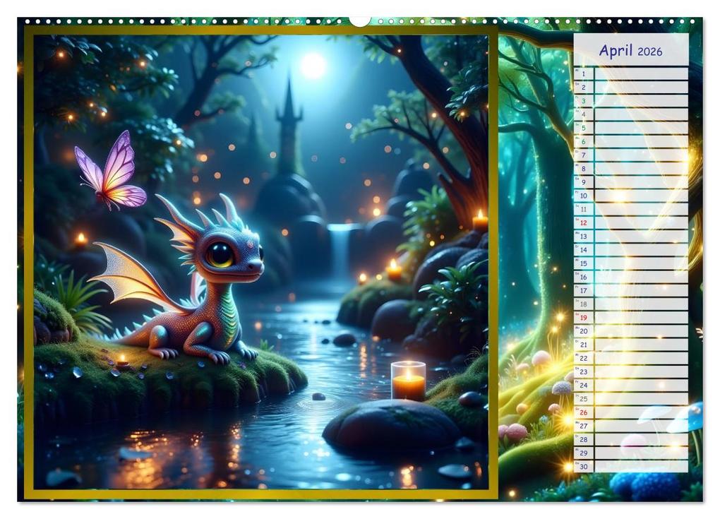 Weitere Ansicht: Der magische Freundschaftswald (Wandkalender 2026 DIN A2 quer), CALVENDO Monatskalender | Liam Blue, Calvendo