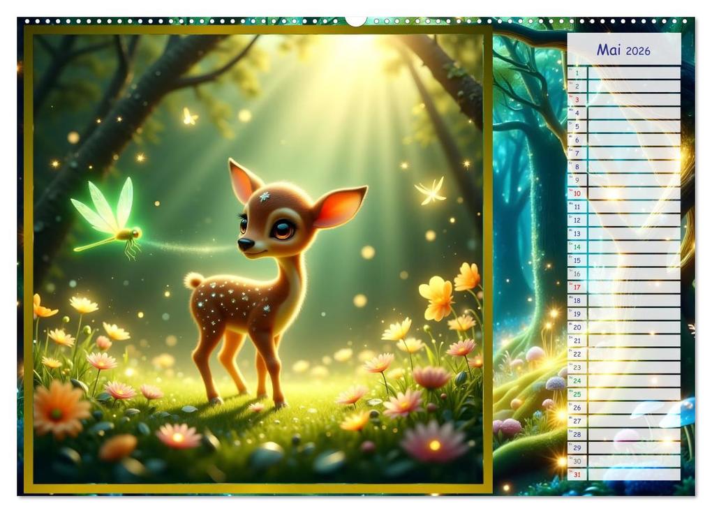Weitere Ansicht: Der magische Freundschaftswald (Wandkalender 2026 DIN A2 quer), CALVENDO Monatskalender | Liam Blue, Calvendo